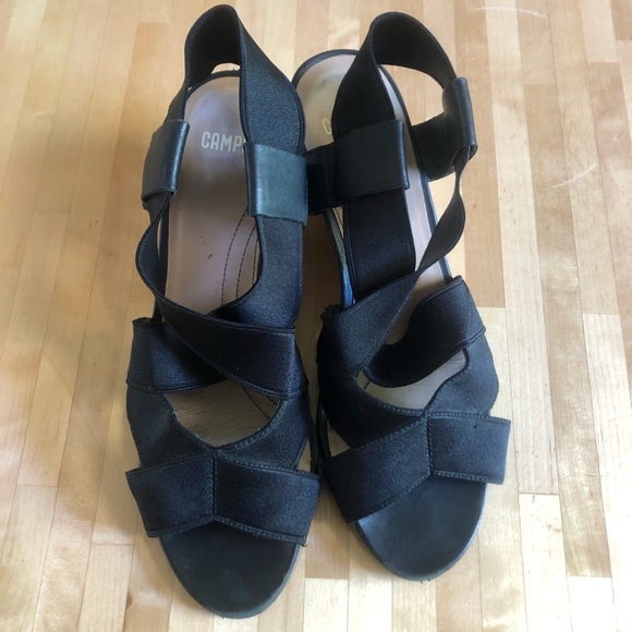 Camper wood wedge sandals - Picture 4 of 7